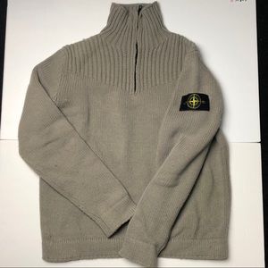 Stone Island Half Zip Turtleneck Sweater